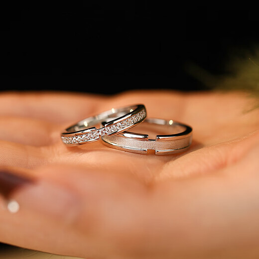 MZMZ platinum ring men's pt950 platinum engagement diamond ring, versatile and fashionable Valentine's Day birthday gift for girlfriend, local warehouse/next day delivery - light luxury, perfect match, living ring for men