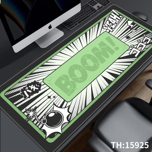 
Ruqinlian cool comics e-sports mouse pads for extra large men's personalized workstation office computer desk pads rubber pads keyboard pads smooth thickened lock edge wrist guard pads non-slip and wear-resistant 15932 storyboard, length 800mmX width 300mmX thickness 4mm