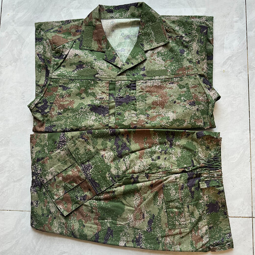 New genuine camouflage uniforms jungle desert original winter summer outdoor scratch-resistant wear-resistant training clothes tops and pants Star green summer [clothing + pants] 175/92-96