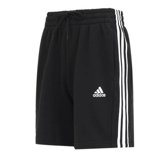 Adidas gestrickte reine Baumwolle lose atmungsaktiven lässigen Hosen Herrenhosen Neue Style Running Fitness Training Sporthosen Fünf-Punkte-Hosen-Shorts IC9435/mit Kordelkordel, bestickter Logo L 180/86a empfohlen 150-170jin [Jin gleich 0,5 kg]