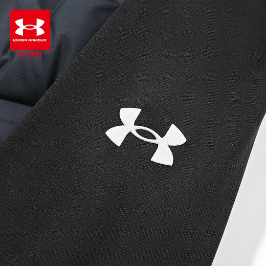 Under Armor Children's Clothing Children's Jackets Men's and Women's Jackets Winter Velvet Warm Hooded Sports Jacket 254324103 Black 170