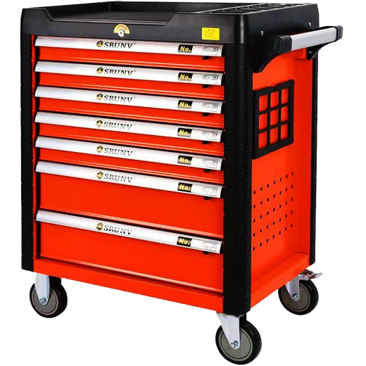 Huili Auto Repair Tool Cart Set Complete Set of 176 Pieces Industrial Grade Mobile Drawer Tool Box Heavy Duty Tools 176 Pieces + 4 Layers Red Tools