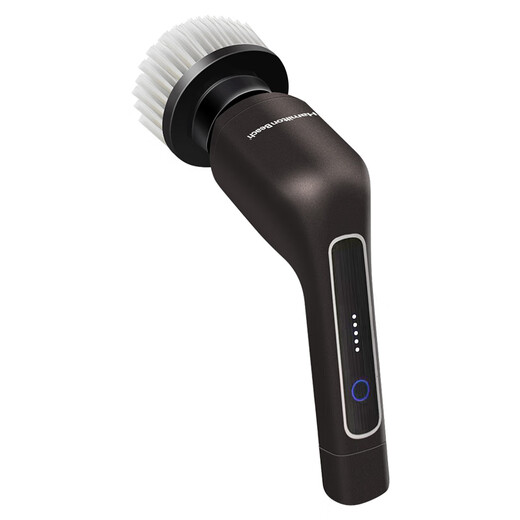 Hamilton electric cleaning brush household electric retractable cleaning brush household toilet cleaning artifact wireless handheld kitchen cleaning brush kitchen bathroom tile toilet KL21101 7-in-1 handheld model - black with brush head