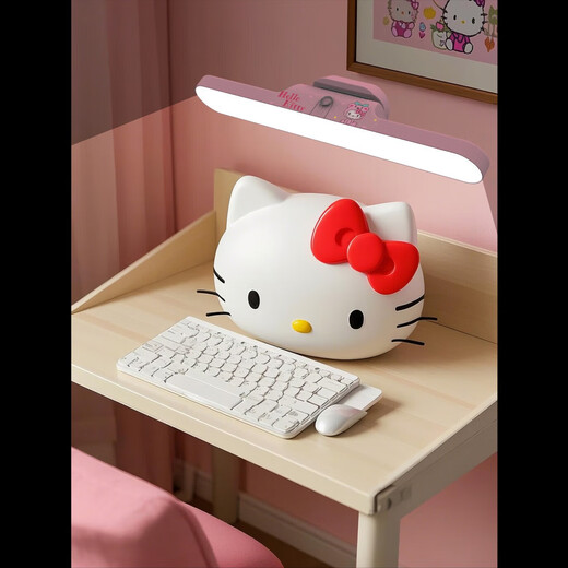 Sanrio Genuine Authorized Table Lamp Eye Protection Study Special Student Dormitory Desk Lamp Children's Bedroom Bedside Lamp Rechargeable Magnetic Adsorption LED Lamp Sanrio Genuine Authorized Magnetic Table Lamp White