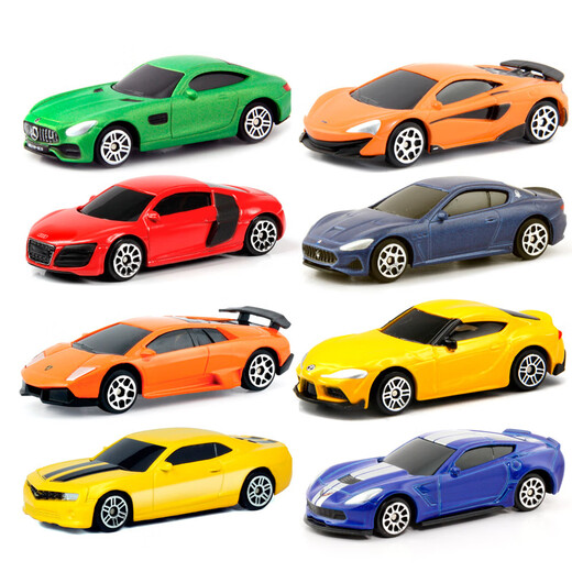 Shantou Lincun genuine authorized RMZ Yufeng 1 64 sliding alloy car model car model simulation children's play 344038 Audi R8 yellow