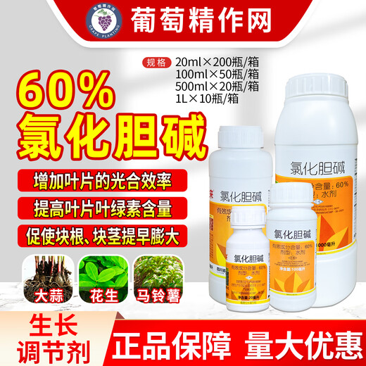 Lanyue Youjinlai 60 Choline Chloride Garlic Potato Peanut Rhizome Enlarger Pesticide Growth Regulator 100ml