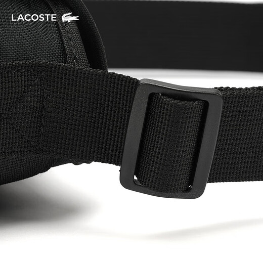 Lacoste Crocodile français Hommes and Women Même modèle 25 automne Nouvelle mode simple Pack postal polyvalent nu4865ne 000 / noir