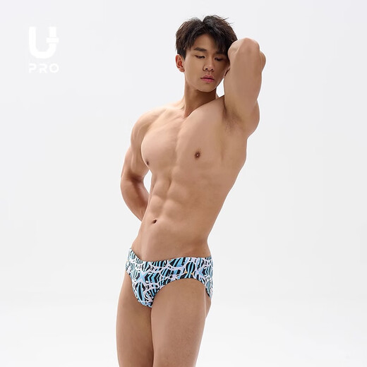 Youpu UPRO briefs men's young men's swimming trunks men's underwear artist illustration upro limited time return sky blue M 120Jin Jin equal to 0.5 kg or less