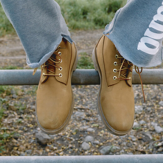 Timberland official kick-off men's shoes new big yellow boots outdoor waterproof leather is large 18094 18094W/wheat color 43