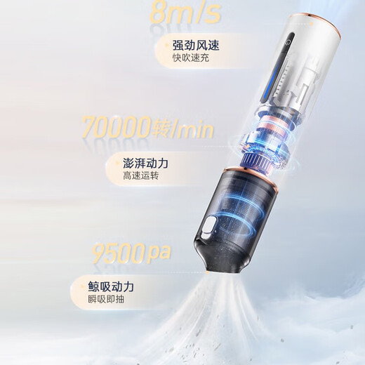 Morphyrichards Handheld Vacuum Cleaner Portable Cordless Vacuum Cleaner Car Multipurpose Suction and Blowing Integrated Car Home Dual-Use Outdoor Portable Air Pump Powerful Vacuum Extraction and Free Cleaning MR3937