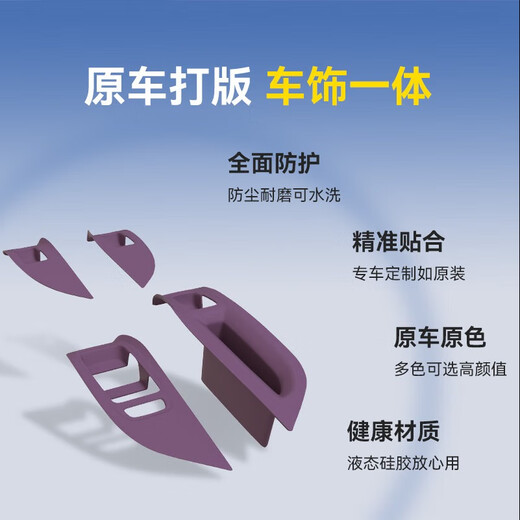 Коробка для хранения дверей Goodyear подходит для Xiaomi Su7/Ultra Door Button Logence Box Galaxy Grey