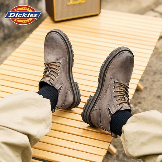 Dickies Martin Boots Herrenstiefel 2025 Herbst- und Winterstiefel Herren hohe Top Retro Trendy Work Stiefel Dicke Sohle Erhöhung Herrenschuhe Maillard Brown 40 [Einen Größe größer, geeignet für Sportschuhe 41]