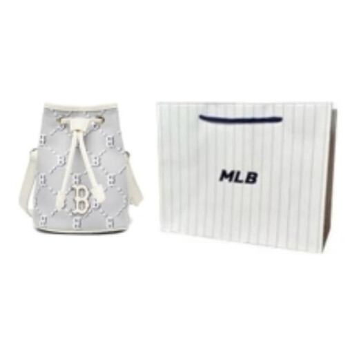 Meijia Baseball (MLB) Monogramm Boston Rote Socken Retro alte Blumen Mini -Eimer -Beutel hellgraues Männer und Frauenmodell alle Größe