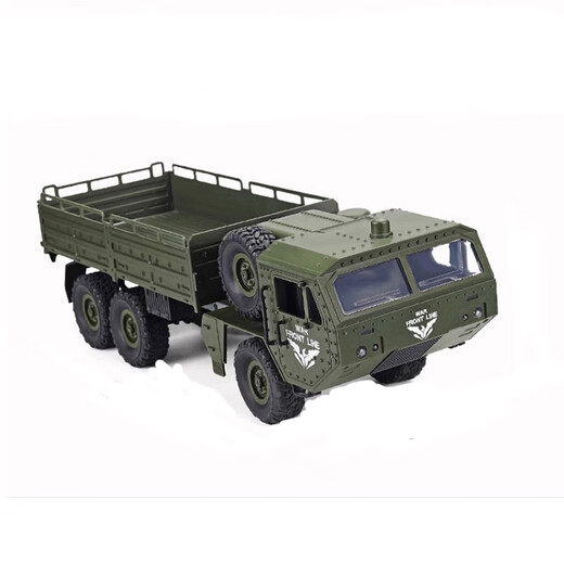 Shantoulin Village large electric remote control vehicle Dongfeng No. 9 transport truck 2.4G six-wheel drive simulated off-road army card children's toy Dongfeng No. 9 six-wheel drive 2 pieces for remote control + screwdriver
