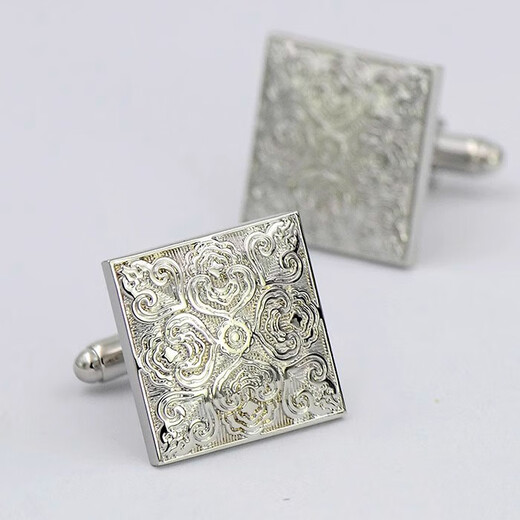 Nosskiss Klassische und exquisite gemusterte Metallmanschettenknöpfe für französische Hemdhemdhemdhemdhunger -Nägel Cufflinks klassisch gemusterte Manschettenknöpfe