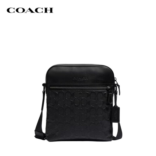 COACH brand direct supply New Year's gift men's HOUSTON small shoulder handbag black 4009