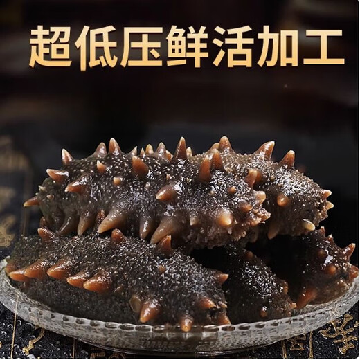 Factory direct sales of authentic wild sea cucumbers and sea cucumbers without ice, fresh deep sea sea cucumbers, high quality sea cucumbers wholesale, 20 extra large king sea cucumbers, net weight 1kg, no ice, vacuum individually packaged