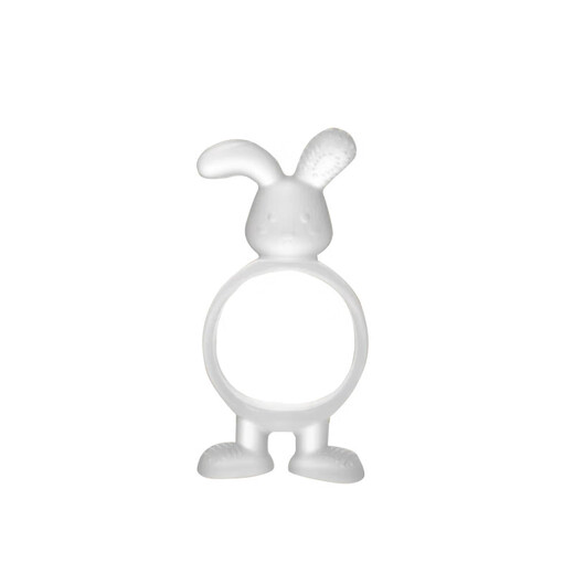 Rabbit Teething Food Grade Liquid Silicone Baby Teething Baby Soothing Anti-Eating Hand Soothing Artifact Rabbit Teething 1 Pack Brown