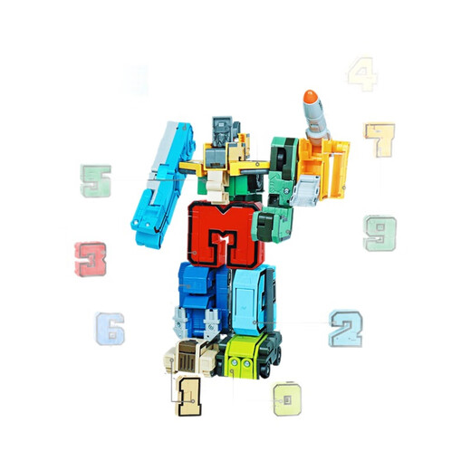 Juguetes para niños Puzzle de niños Deformación digital de 3 a 6 años Kong ensamblada bloques de construcción integrados Build