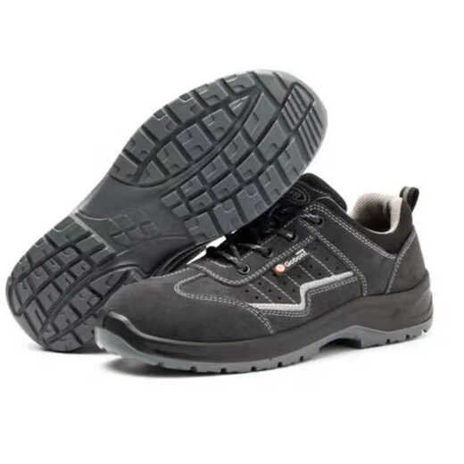 Gubant 6624 Zapatos de protección de mano de obra transpirable de verano Anti-sheshing y anti-Punteuro de cuero ácido resistente al cuero y zapatos de trabajo de cabezal de acero alcalino 6624 46