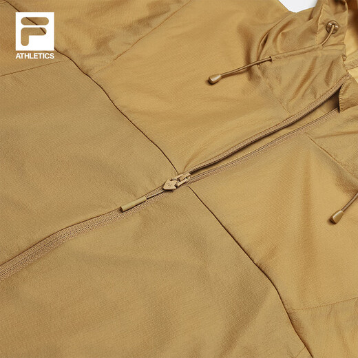 Fila Offizielle Frauenwebende Jacke 2025 Herbst Neue Outdoor-Sportarten lose einfache Kapuze-Top Urdu Khaki-Dk L 170/88a/l