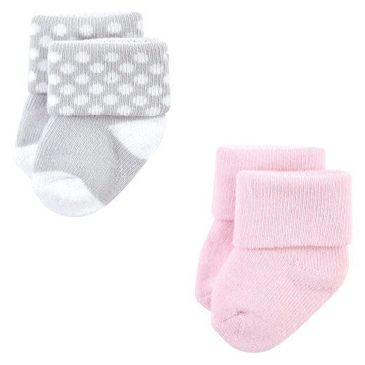Luvable friends baby newborn and baby terry socks ballet shoes 12-pack 0-6 months