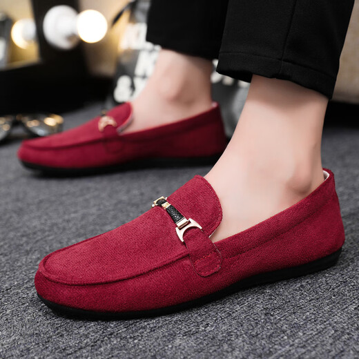 Mountaineering Road Layman Frühlings- und Herbst Atmungsfreie Bohnenschuhe für Männer koreanische Version der Internet Celebrity Society jung