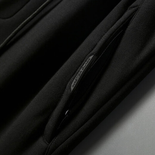 JASONWOOD Casual Pants Men's Autumn and Winter 2025 New Velvet Thickened Sports Pants Loose Leg-length Pants Men's Black Official Genuine 5XL 210-235Jin Jin is equal to 0.5 kg Celebrity Private Wear