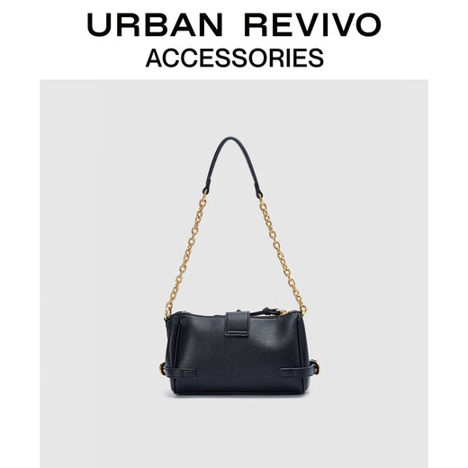 
URBAN REVIVO2025 Autumn New Women's Trendy Street One-Shoulder Crossbody Bag UAWB50207 Black