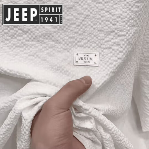 
JEEP SPIRIT Jeep 2025 new ice silk embroidered short-sleeved men's shirt [summer short-sleeved] 6628 white M 80-105Jin [Jin equals 0.5 kg]