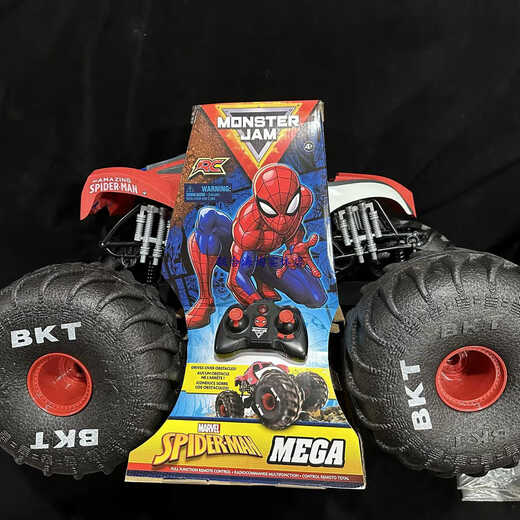 美国MonsterJam遥控怪物大脚车怪兽卡车124儿童玩具小汽车115 超大号掘墓者16充电款 官方标配