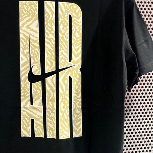 Nike (Nike) Halbärmelige Männer kurzärmelige Sommer Neue Lauffitnesstraining Sportswear Atmungsfreies lässiges rundes Hals-Mode-T-Shirt HQ9249-010 Luftdruck hinter s