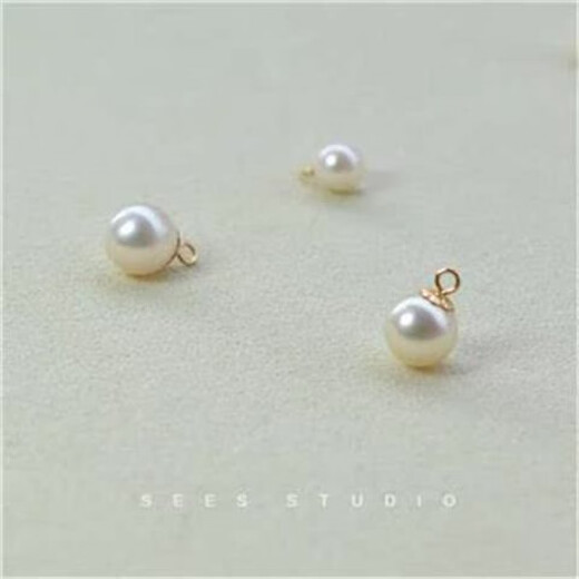 Feiyu Fat Donglai's same style pearl pendant without chain, small drop, single round, strong light, flawless white pendant 5.5-6MM