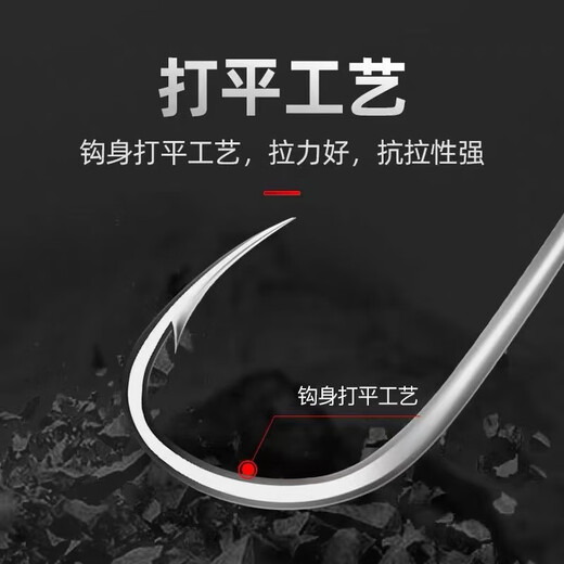 Black needle Iseni imported fish hooks in bulk Izu barbs genuine crucian carp fishing high carbon steel hooks fish hooks 100 pieces 3-12 10 pieces each exquisite boxed Iseni