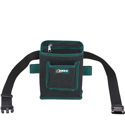 Runhuanian woodworking tool belt bag black thickened canvas screw pocket fruit tree bag packaging repair and maintenance hanging bag electrician nail bag thickened belt bag