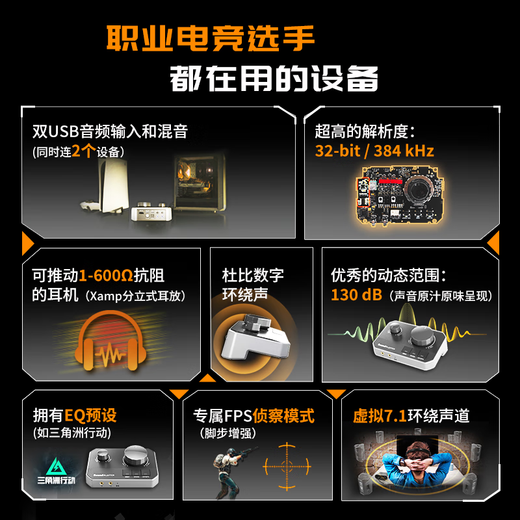 Creative G8 external dual-device sound card professional e-sports game high-resolution desktop computer notebook listening position FPS sound effect Delta action fearless contract tile csgo G8 ace work