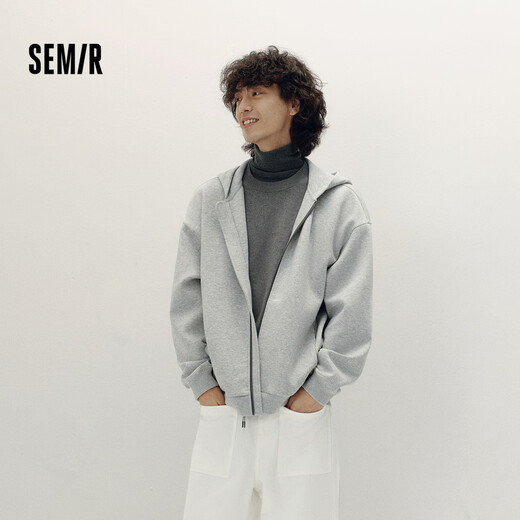 Semir Wang Anyu | Shopping mall same style hooded jacket for men 2025 autumn couple knitted jacket loose 101525108201