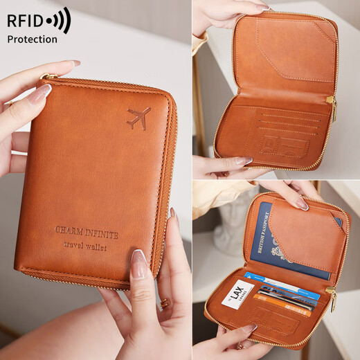 Новый 2024 Новый RFID Passport Clip Multifunction Sertifice Satch Sag Sigh Short Travel Passpper паспорт сумка Pass Pink