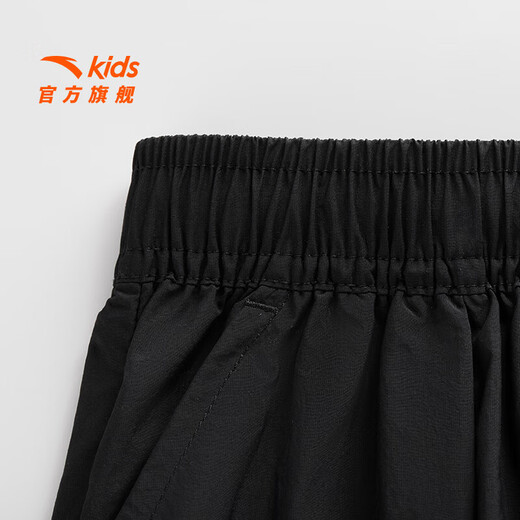 ANTA Children's Pants Men's Big Children's Clothing 25 Years Summer New Outdoor Men's Comfortable Breathable Loose Sports Pants Basic Black-1 130