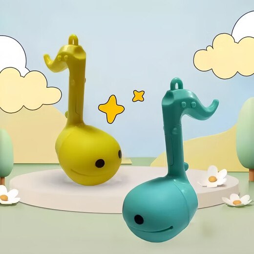 Pulian electronic music tadpole musical instrument presses the control note to make sounds, funny children's toy, small electronic magic sound, silicone material, rechargeable version, green, small electronic music instrument, simple and easy to use