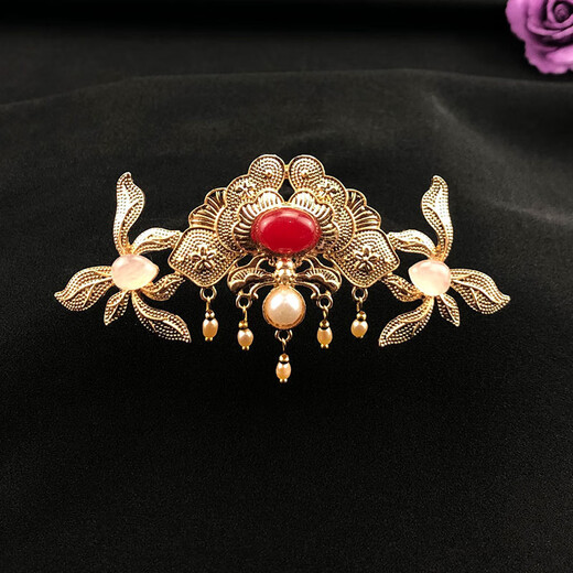 Jieyi Hanfu hair crown, ancient style girls' hairpin, ancient costume headdress, horse face skirt, children's hairpin, Mulan accessories, Hanfu hairpin 1 piece