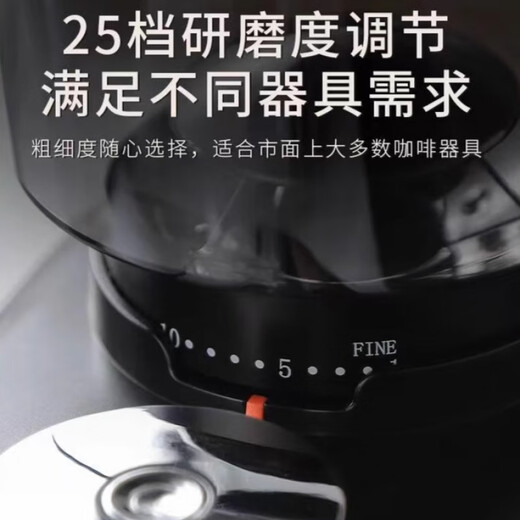 
Xiaomi MiBi cross-border electric bean grinder intelligent steel core coffee bean grinder large household commercial automatic bean grinder upgraded matte white 683 (model) US regulations-Specifications110V