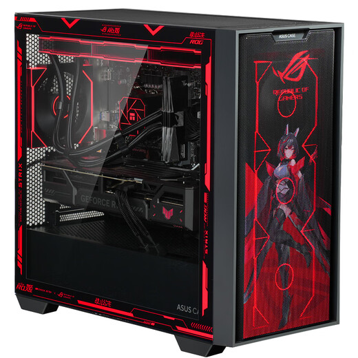 ASUS ROG family bucket Intel i7 high-end e-sports RTX5070Ti/5080 Delta CSGO fearless contract live game assembly computer host DIY assembly machine i7 12700KF+ASUS RTX5060+1TB