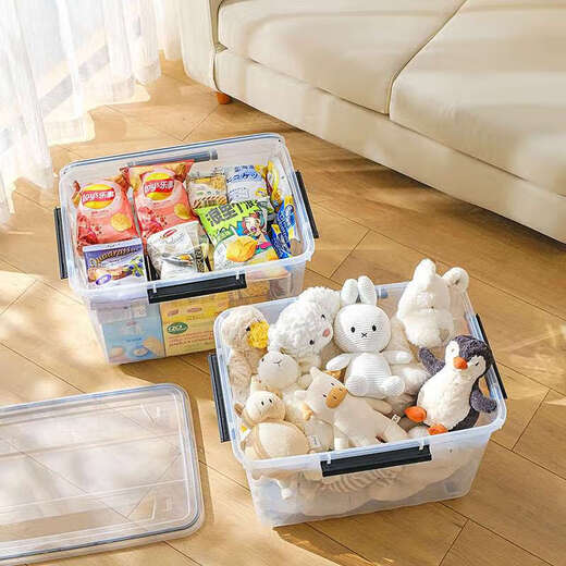 OUOETYD printer consumables drying box 5.8L rice barrel sealed barrel storage box PLA moisture-proof box 1G material tray transparent 80L 63.5*45.5*32.3cm