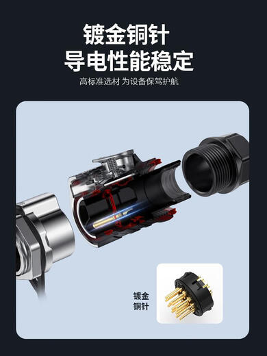 SF PLG20 waterproof connector aviation plug power supply 30A aviation plug 2 core 3 core PLG20-16 core 5A set male plug + flange female