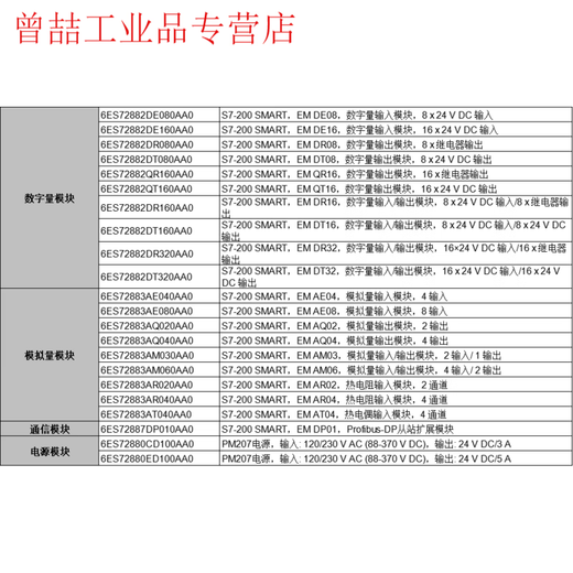 PLC S7-200SMART digital expansion module EM DE08/16 DR08/16 6ES7288-2DT32-0AA0