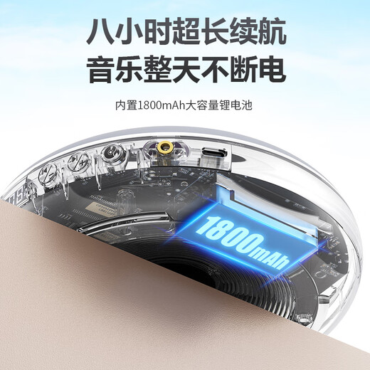 HOTT C901 CD Player Bluetooth HiFi Audiophile Album Player Music Record CD Walkman Aurora Silver