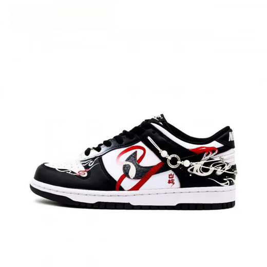耐克（NIKE）球鞋定制 Nike Dunk 金蟒闻鸣 暗黑 低帮 板鞋 男女同款 黑金 DD1391-100Team52-金蟒闻鸣 40