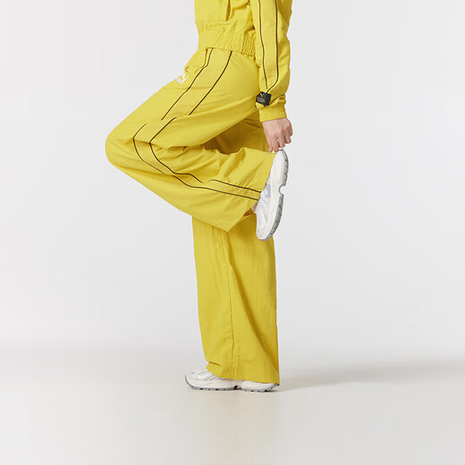 彪马（PUMA）女子运动服套装春夏新款时尚翻领防风夹克外套宽松直筒长裤两件套 629113-41+629110-41 L