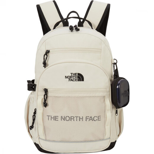The North Face Casual Trends Fabric Backpack Combination Men and Women Style Style Beige Beige